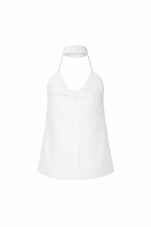MOCHA CHARM TOP WHITE