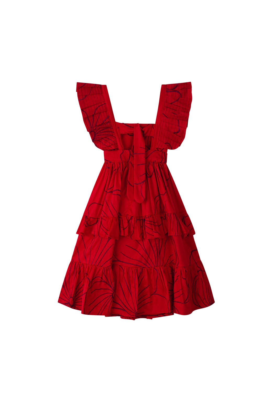 RED BLOSSOM DRESS KIDS